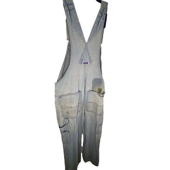 Big Smith Overall Unisex Hand Darned Patched Distressed Worn Grunge 36 x 29 - Picture 4 of 7
